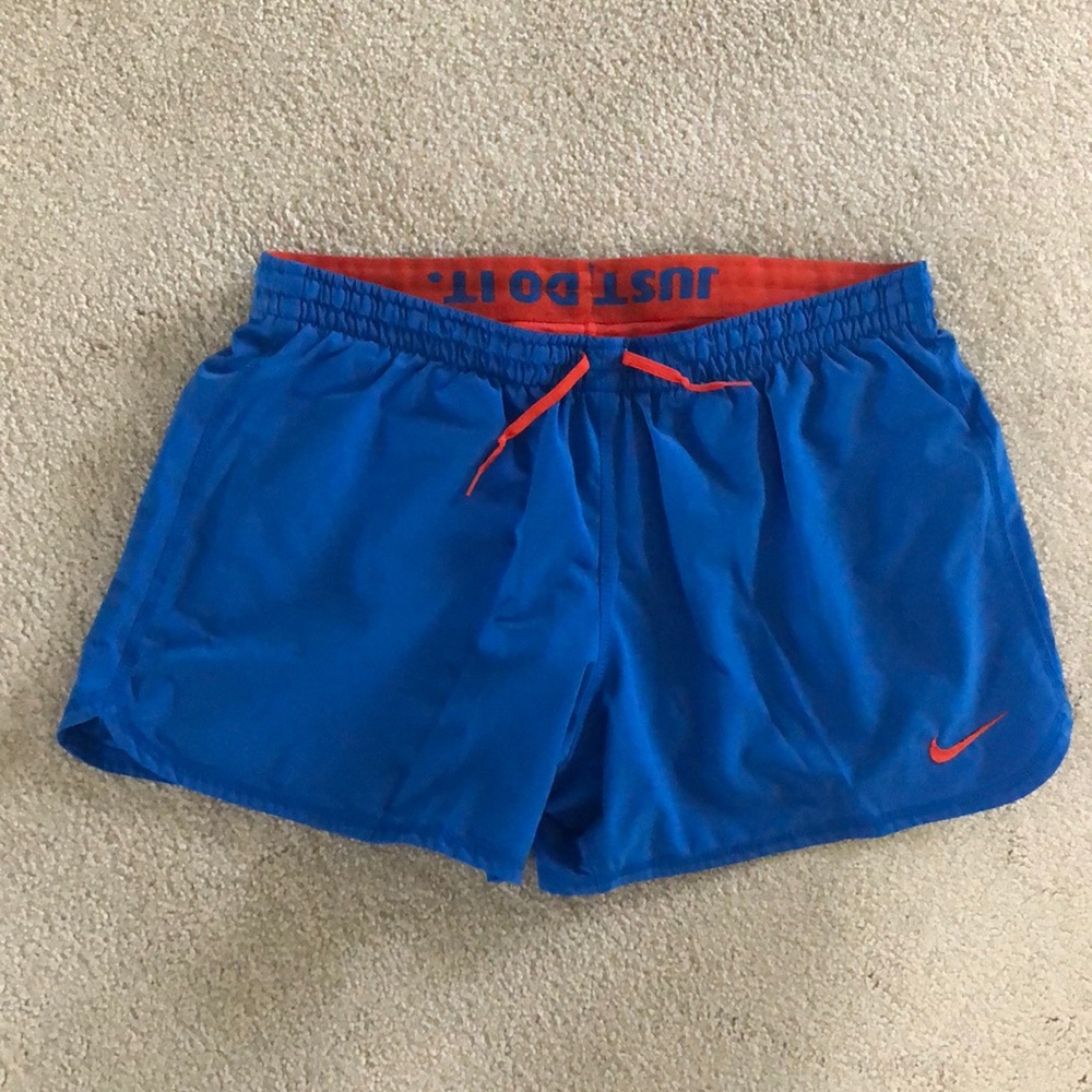 Nike Running Shorts in Blue and Orange